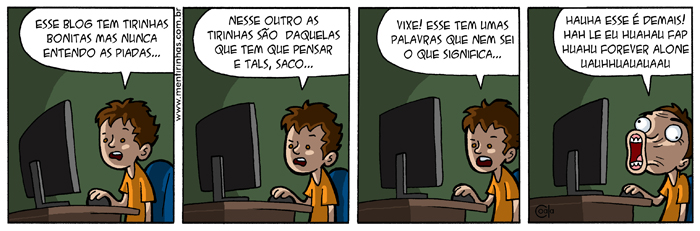 troll face ficando triste