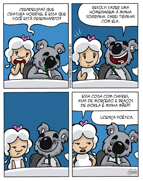 Mentirinhas - Agora entendi. #quadrinhos #tirinhas #esquilo #Coala